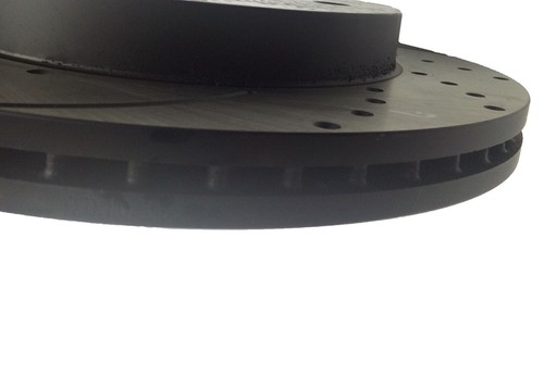 Fit For 1997 1998-2001 Ford F-150 4WD Front Drilled Brake Rotors & Ceramic Pads - Picture 3 of 7