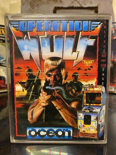 Operation Wolf•Videospiel•Amstrad•TAITO/OCEAN Software•80’s•Doppelkassettenhülle
