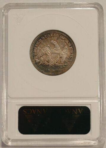 1853 Flechas y Rayos Cuarto Libertad Sentada ANACS EF DETALLES - Imagen 2 de 4