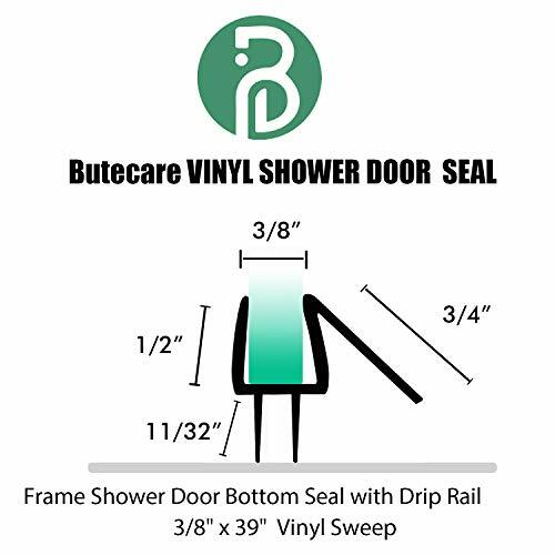Durable Frameless Shower Door Vinyl Bottom Seal Strip (2 CT) - Picture 4 of 5