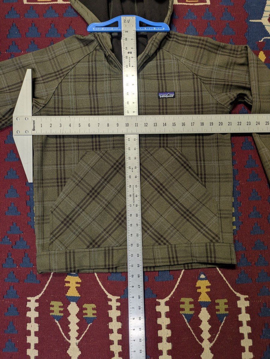 Patagonia Slopestyle Hoody 2.0, S, Full Zip, Plaid, Lined