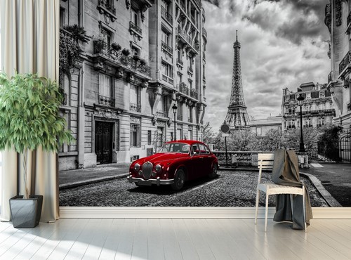 Paris Decor Wall Mural Photo Wallpaper Eiffel Tower City Street Paper Poster Art - Imagen 2 de 10
