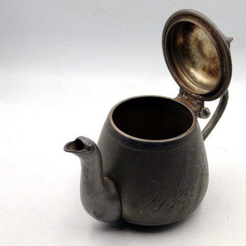 AESTHETIC MOVEMENT Antique WMF Britannia Metal SMALL TEAPOT - 第 4/9 張圖片