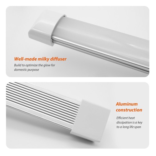 Tira de luz LED regulable debajo del gabinete 12V 24" y 6" RV barco cámper caravana - Imagen 7 de 10