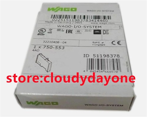 750-553 New WAGO 750-553 4-Channel Analog Output PLC Module 750-553 - Picture 2 of 3