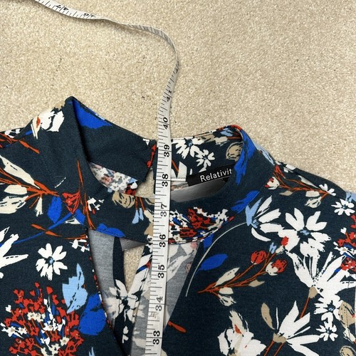 Womens Relativity Aline Sleeveless Dress Size XL Floral Americana New - Picture 3 of 10