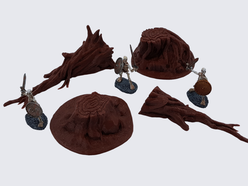 Terreno para juegos - Bosque de árboles gnarly - Warhammer 40K DnD Pathfinder LOTR - Imagen 5 de 12