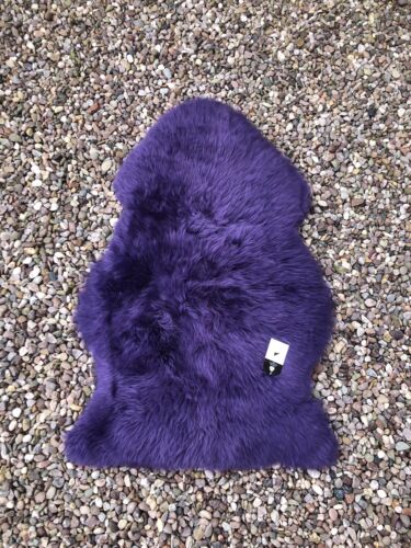 Lila Lammfell Teppich Echt Neu Mit Etikett Woolmark - Bild 11 von 19