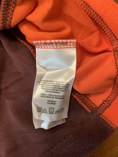 Columbia Virginia Tech Fleece 1/4 Zip Sweatshirt Men’s L Omni Shade UPF 50 NWT - Picture 11 of 16