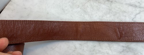 Vintage IL BISONTE Brown Leather Belt Medium Italy - Zdjęcie 10 z 14