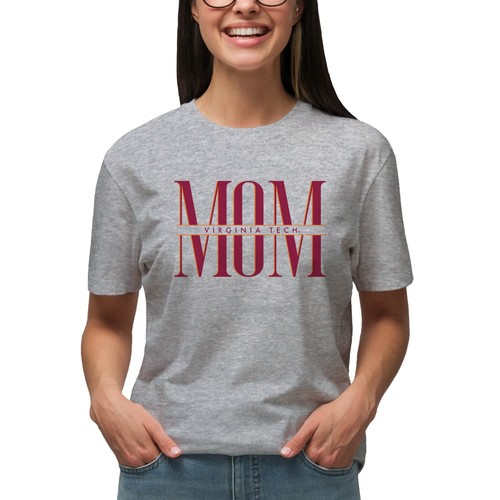 Camiseta Virginia Tech Classic Mom - Gris Deportivo - Imagen 4 de 6