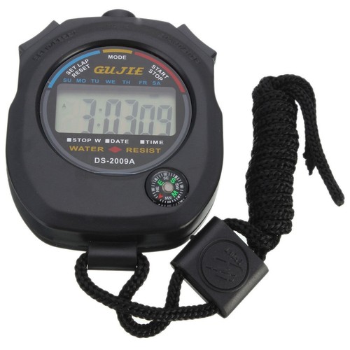 Digital Handheld Sports Stopwatch Stop Watch Timer Alarm Counter UK Seller - Picture 2 of 8