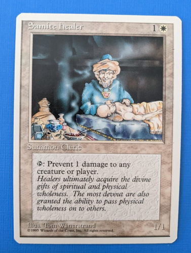 Samite Healer 4th Edition Mint/NM Magic the Gathering - Picture 1 of 10