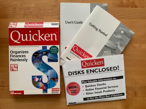 Vintage 1996 Intuit Quicken Personal Finance Software for Apple Macintosh (v.6) - Picture 1 of 3