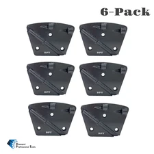 6 Pk PCD Diamond Grinding Shoes for Epoxy Glue Coating Granite Concrete Removal