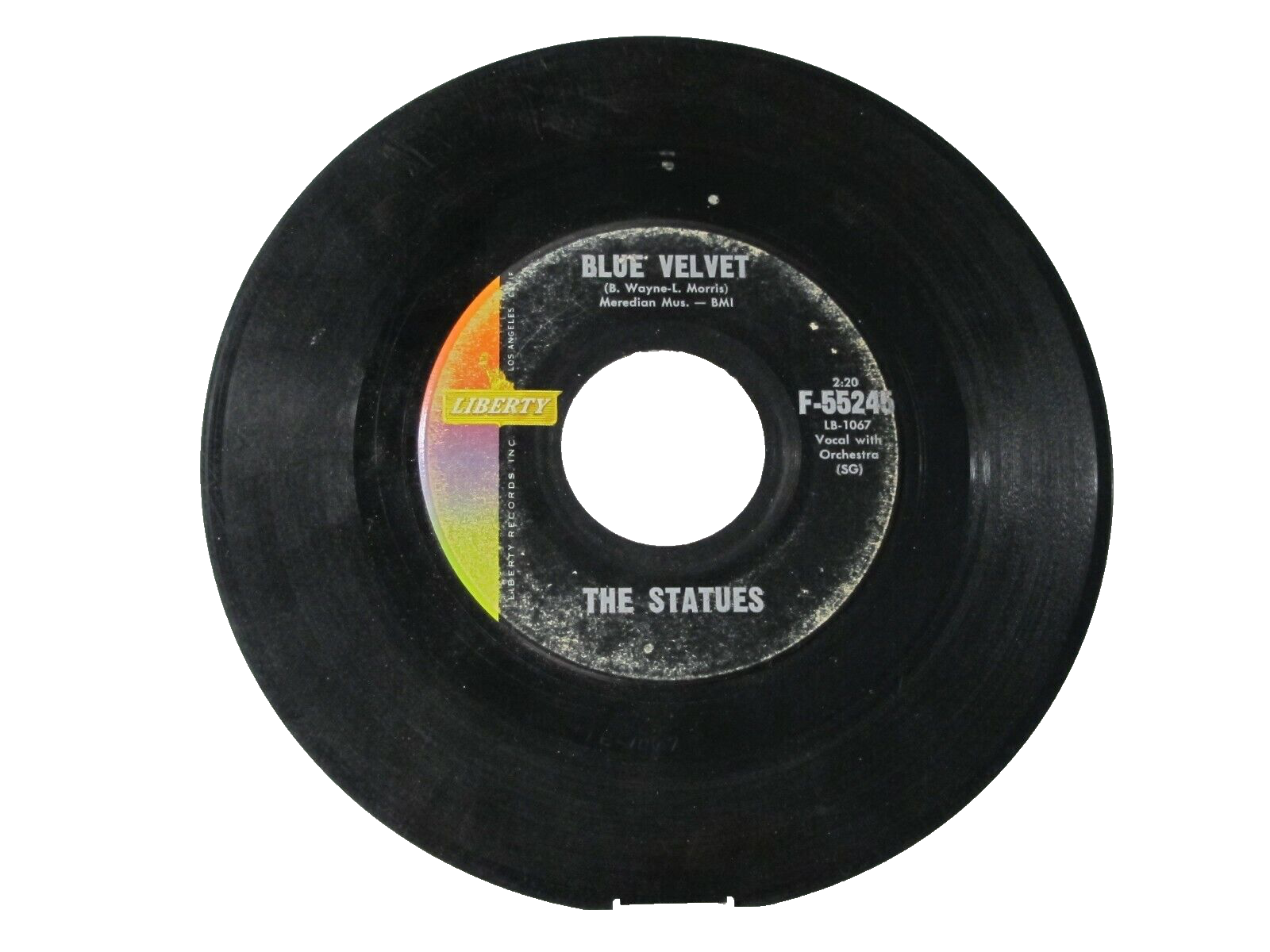 45 RECORD THE STATUES BLUE VELVET eBay