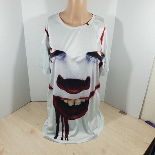 Stephen king It  Pennywise Clown Double Sided Graphics T-shirt Size XL Women's  - Picture 8 of 11