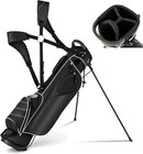 New ListingLight Golf Stand Bag w/4 Pockets, Cooler, Hood & Strap