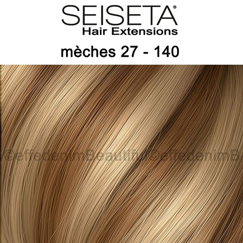 Extension Clip Capelli Veri Fascia 19 cm 4 clip lunghezza 55 60 cm Hair SEISETA - Picture 32 of 40