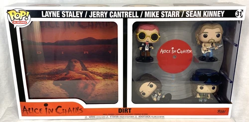 Funko POP Albums ALICE IN CHAINS Dirt Album 4-Figure Set, DAMAGED *SEE PHOTOS*