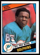 1984 Topps Mark Duper Rookie Miami Dolphins #120