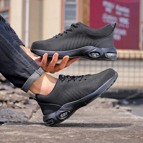 Zapatos de trabajo de seguridad indestructibles para hombre Botas con punta de acero Tenis ligeros Zapatos - Imagen 8 de 20
