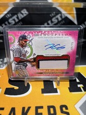 2022 Topps Inception Josiah Gray Pink Rookie Patch Auto /75 Washington Nationals