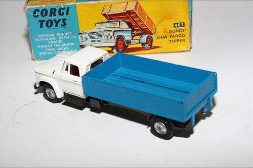 Rimorchio ribaltabile Corgi 483 Dodge 'kew Fargo', VNM in discreta scatola originale - Foto 10 di 10