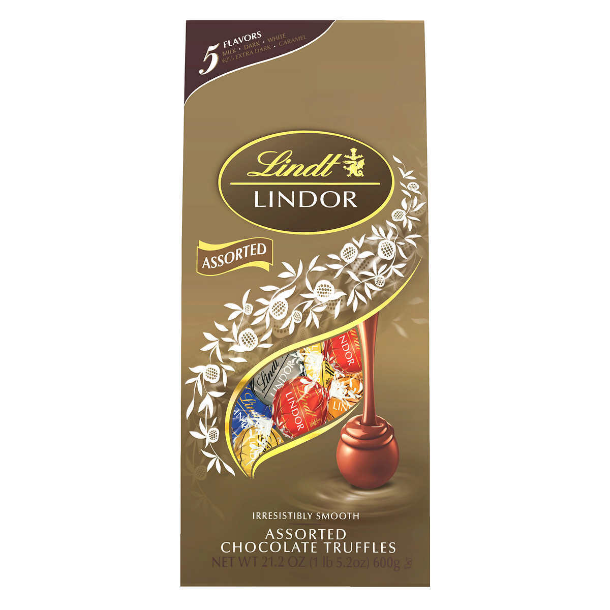 Lindt Lindor Assorted Smooth Chocolate Truffles 21.2 oz Pack