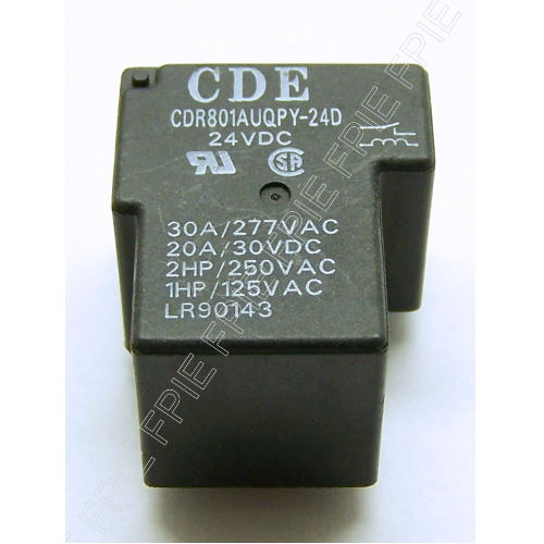 24VDC, 30A SPST Relay by CDE (CDR801AUQPY-24D) - Picture 1 of 2