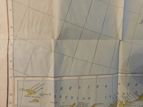 1907 Rand, McNally & Co. Pocket Alaska Map Folding Towns Lakes Rivers Populat - Picture 12 of 23