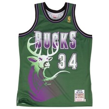 Milwaukee Bucks Ray Allen #34 Mitchell & Ness Green 1996/97 NBA Authentic Jersey