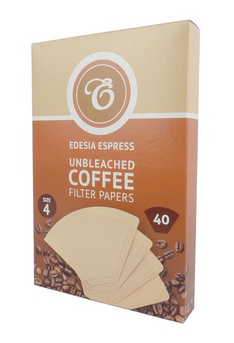 Coffee Filter Papers Size 4 Unbleached Brown Replacement Cones - Picture 9 of 13
