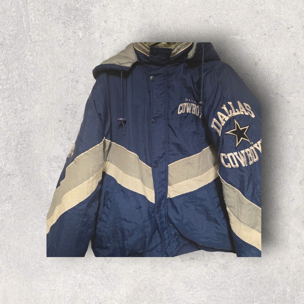 Vtg Starter Pro Line Dallas Cowboys NFL Jacket Full Zip 90s