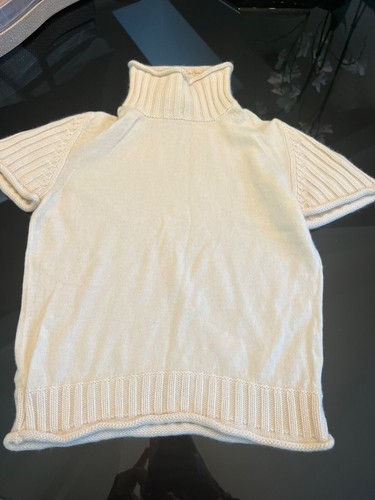 Christian Dior  BY JOHN GALLIANO Beige Cashmere Ivory  Turtleneck  Sweater M - Picture 1 of 4