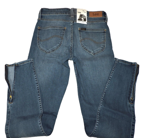Women's Lee Scarlett Skinny Cropped Jeans Size W25 L33 L30CHAZV NWT - Picture 3 of 3