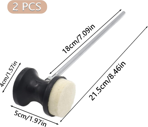 2Pcs Double-Sided Bass Drum Pedal Beater, Double Kick Drum  - Picture 3 of 12