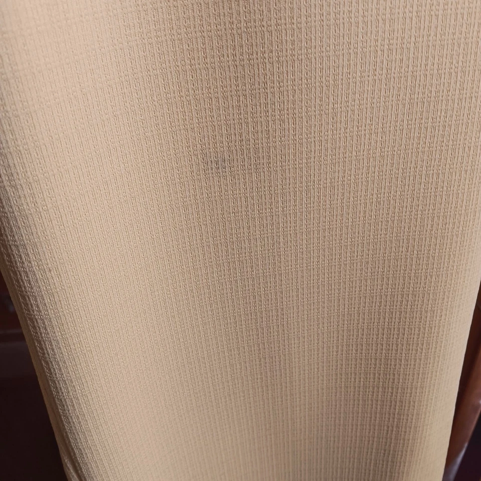 32x31 Vintage 1970's Mens Yellow Textured Polyester Dress Pants Flare Bootcut - Image 4 of 4