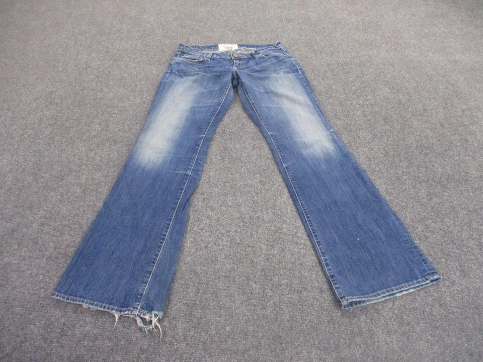 Jeans Big Star adulto 28 azul denim Liv bootcut desgastado desbotado casual feminino - Imagem 2 de 4