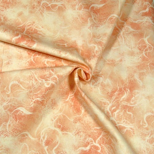 Pastel Sherbet Orange & Ivory Electricity Print, A FabriQuilt, Cotton Per 1/2 Yd - Picture 2 of 3