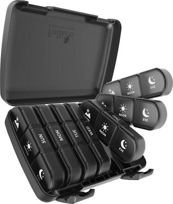 Wöchentliche Pillendose Organizer 3 mal am Tag, Reise 7 Tage Tablettenboxen mit großen