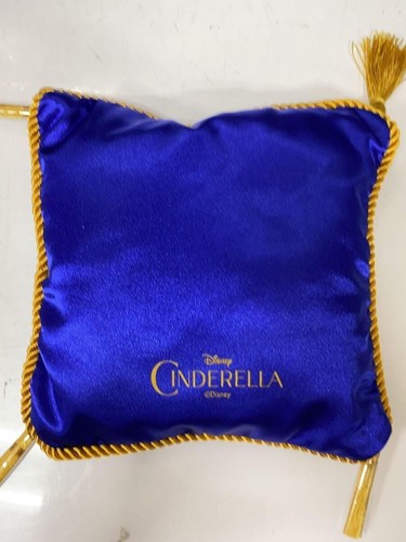 Disney Cinderella Glass Slipper Figure Blue Cushion Limited Japan No Box - Picture 2 of 4