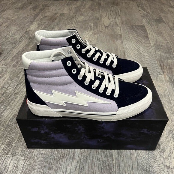NEW Revenge x Storm Vol. 2 lilac navy high top sneakers | eBay