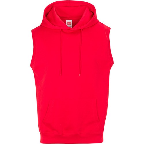 French Terry Sleeveless Pullover Hoodie - Picture 16 of 18