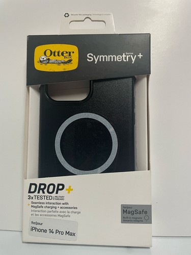 OtterBox Symmetry+ Case for iPhone 14 Pro Max - MagSafe, Drop Protection, Black - Photo 1 sur 2