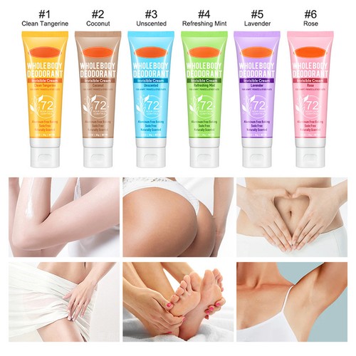 Whole Body Deodorant Cream 72Hr Odor Control Cream Protects from Sweat Odor - Imagen 8 de 18