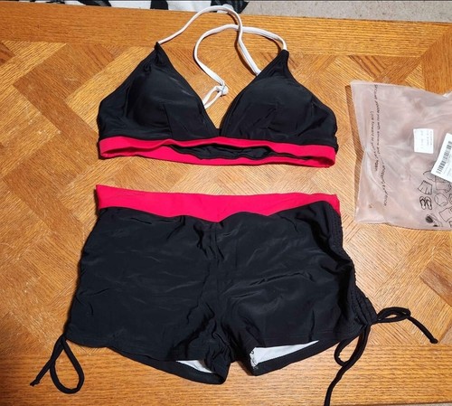 Century Star Halter Boyshort Bikini Swimsuit Size 8-10 - Picture 2 of 2