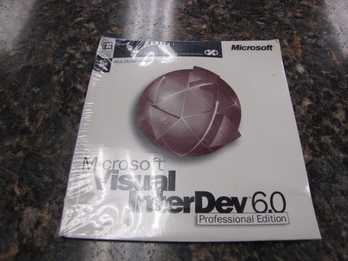 Microsoft Visual InterDev 6.0 Professional Edition W/Key - New Sealed - LG42