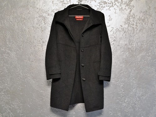Vtg MAX MARA Studio Cucito A Mano Angora Rabit/Wool dark gray Coat Size - XS/S - Picture 3 of 7