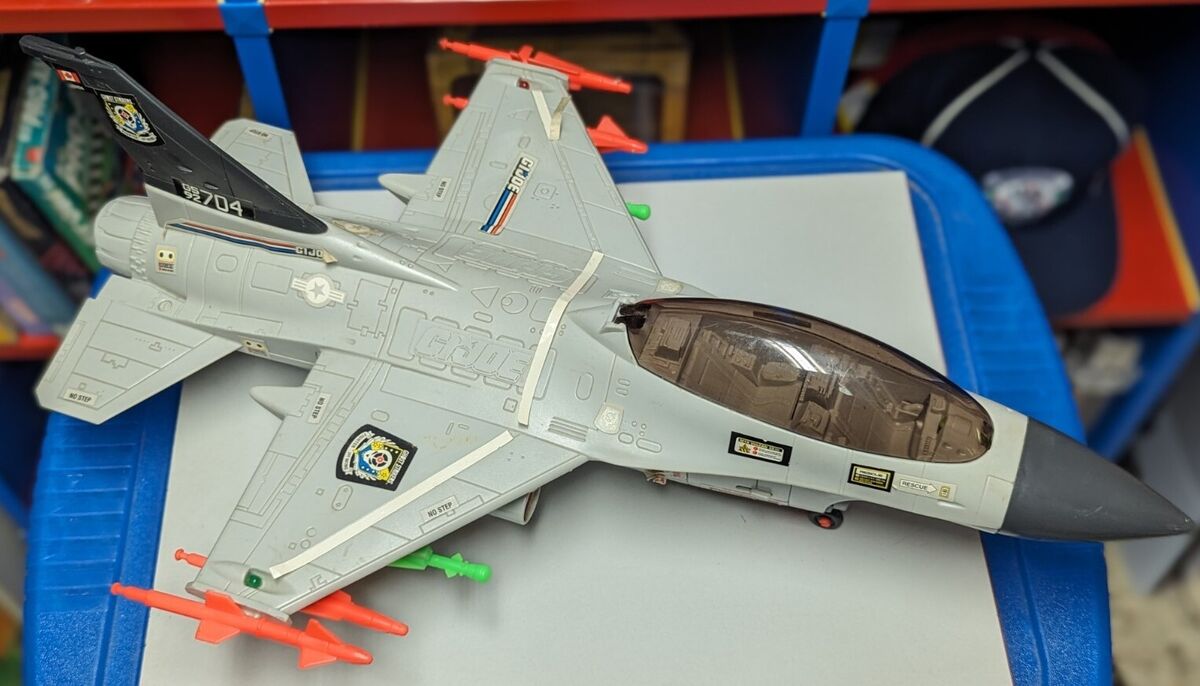Vintage 1993 GI Joe Ghoststriker X-16 Fighter Plane Nearly